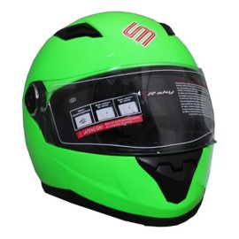 Casco cerrado risky certificado ece L verde neon brillante con