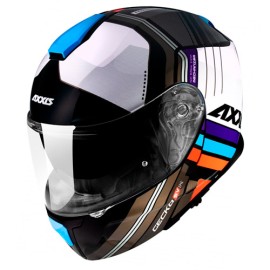 Casco abatible para motocicleta Axxis Gecko Epic/B5 Azul Talla