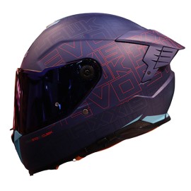 Casco Integral para motocicleta Axxis Hawk Cubik B5 Rojo Matte