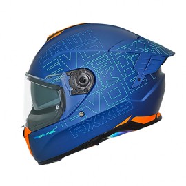 Casco Integral para motocicleta Axxis Hawk Cubik C7 Azul Matte