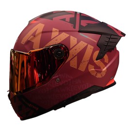 Casco Integral para motocicleta Axxis Hawk Spiffy C5 Rojo Matte