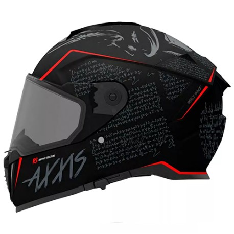 Casco integral para motociclista Hawk Devil Dance negro matte