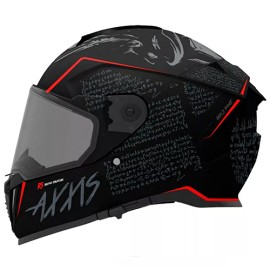 Casco integral para motociclista Hawk Devil Dance negro matte