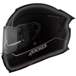 Casco integral para motociclista Hawk Solid negro matte talla L