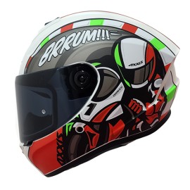 Casco para motociclista integral Draken Sprint rojo matte talla