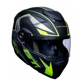 Casco para motociclista abatible con Bluetooth Ventec