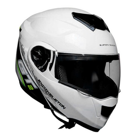 Casco para motociclista abatible con bluetooth Ventec