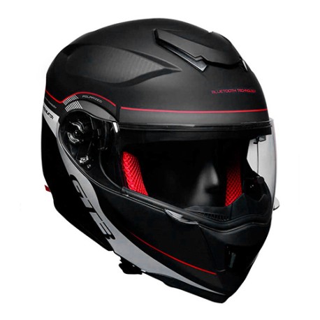 Casco para motociclista abatible con Bluetooth Ventec