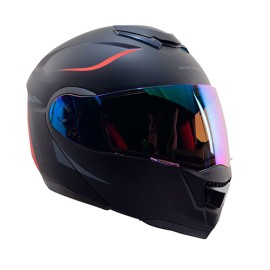 Casco para motociclista abatible con bluetooth Vento Negro /