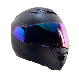 Casco para motociclista abatible con bluetooth Vento Negro GTV2