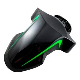 Salpicadera delantera para motocicleta negro / verde WS-175